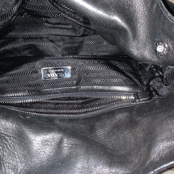 Prada Tessuto Nylon & Leather Key Clasp Lock Purse - Picture 7 of 7